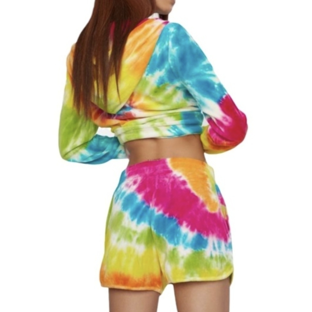 Juicy Couture tie dye Terry shorts size XS